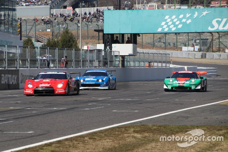 Satoshi Motoyama, Nissan GT-R, Juichi Wakisaka, Toyota Supra, Ryo Michigami, Honda NSX-GT