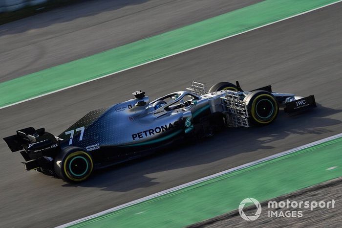 Valtteri Bottas, Mercedes-AMG F1 W10 EQ Power+ with aero sensor