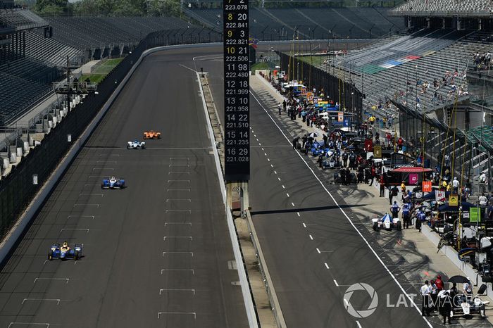 Takuma Sato, Andretti Autosport Honda, Fernando Alonso, Andretti Autosport Honda, Marco Andretti, Andretti Autosport Honda, Alexander Rossi, Herta - Andretti Autosport Honda