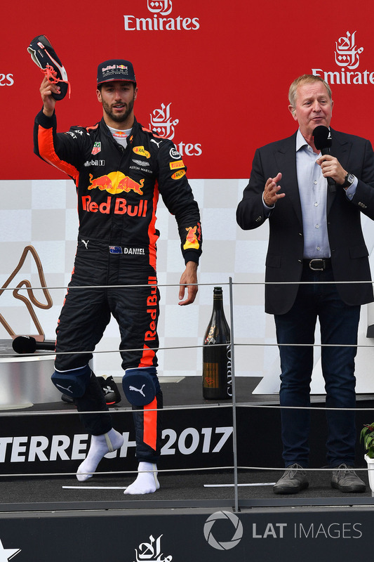 Podium: third place Daniel Ricciardo, Red Bull Racing