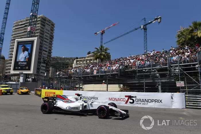 Felipe Massa e a Williams não estiveram fortes em Monte Carlo neste sábado e o brasileiro larga na 14ª posição.