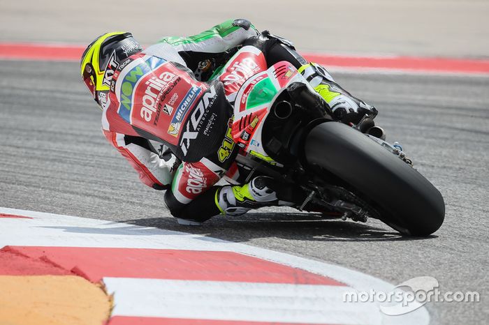 Aleix Espargaró também teve problemas e sequer conseguiu marcar tempo no Q1. Com isso, o piloto da Aprilia larga em último.