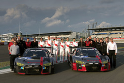 #9 Audi Sport Team WRT, Audi R8 LMS: Nico Müller, Marcel Fässler, Robin Frijns, René Rast and #10 Au