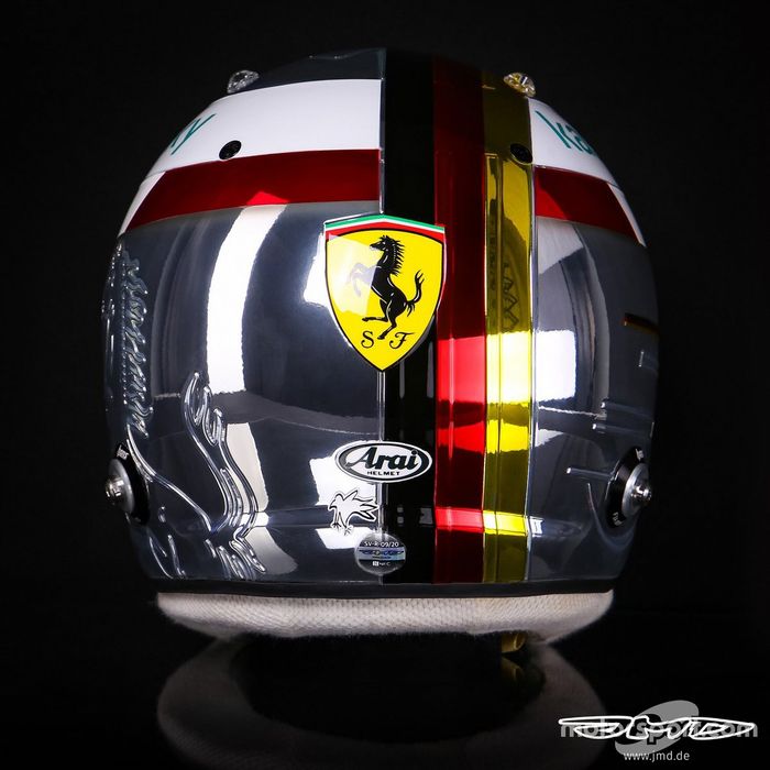 Sebastian Vettel, casco para el GP de Italia