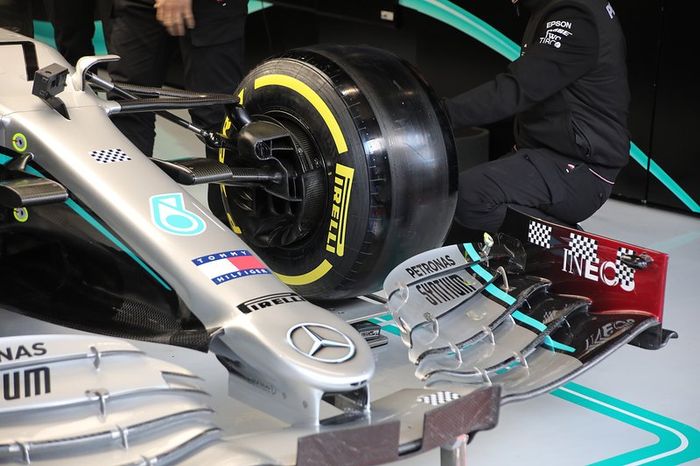 Alerón delantero del Mercedes AMG F1 W11