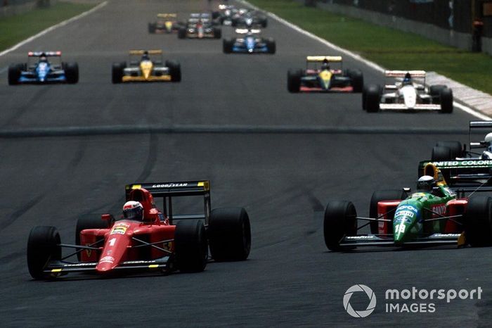 Alain Prost, Ferrari, Alessandro Nannini, Benetton