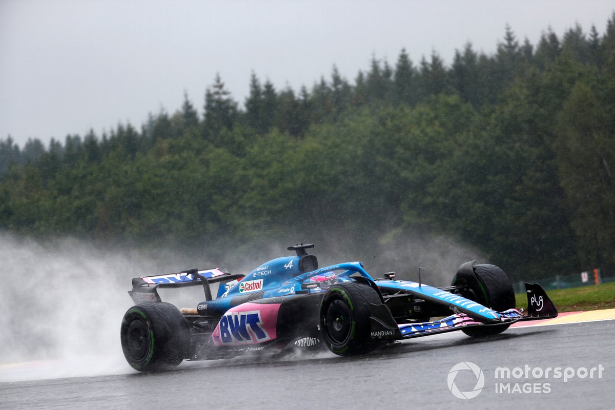 Friday's running was curtailed by rain showers and tricky conditions