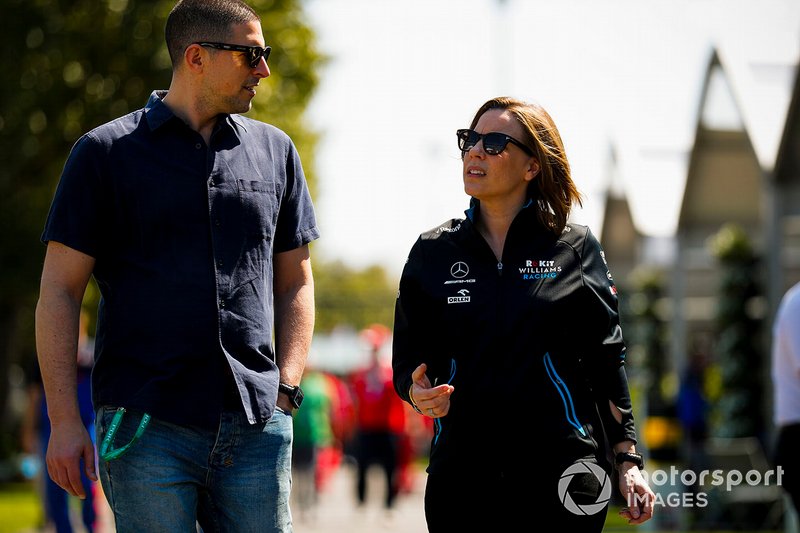 Claire Williams, Vice Team Principal, Williams Racing e Marc Harris