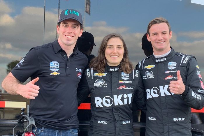 Dalton Kellett, Kyle Kirkwood, Tatiana Calderón, A.J. Foyt Enterprises