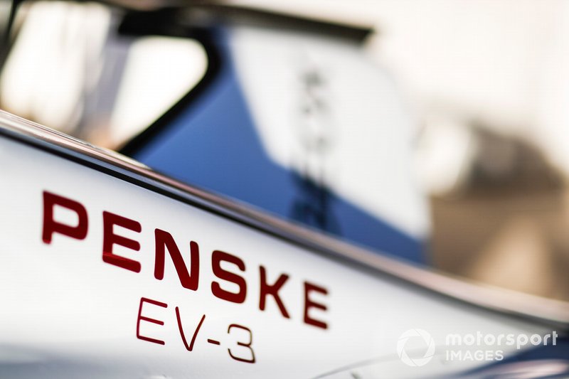 Detail of Maximilian Günther, Dragon Racing, Penske EV-3 car