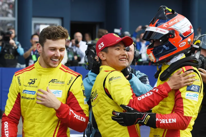 Vainqueurs #83 AF Corse Ferrari 499P : Robert Kubica, Yifei Ye, Philip Hanson