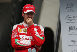 Sebastian Vettel, Ferrari en el podium