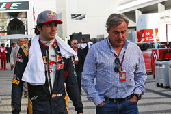 Carlos Sainz Jr., Scuderia Toro Rosso con su padre Carlos Sainz
