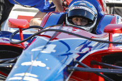 Tony Kanaan, A.J. Foyt Enterprises Chevrolet sets up the 4 car for Matheus Leist, A.J. Foyt Enterprises Chevrolet