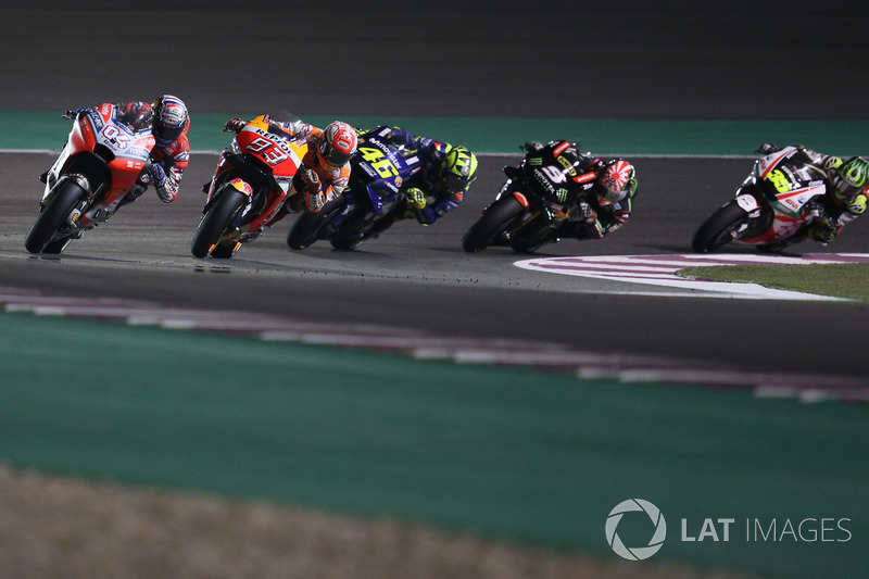 Andrea Dovizioso, passé en tête dans le 18e tour
