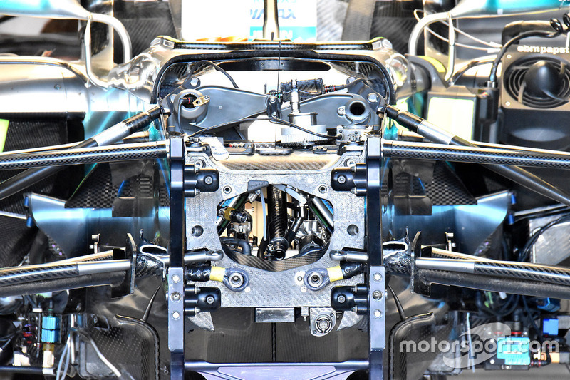 Interior del chasis del Mercedes AMG F1 W09