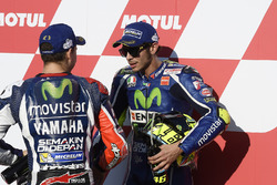 Polesitter Valentino Rossi, Yamaha Factory Racing; 3. Jorge Lorenzo, Yamaha Factory Racing