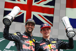 Podium: second place Daniel Ricciardo, Red Bull Racing, third place Max Verstappen, Red Bull Racing