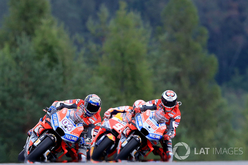 Jorge Lorenzo, Ducati Team, Andrea Dovizioso, Ducati Team, Marc Marquez, Repsol Honda Team