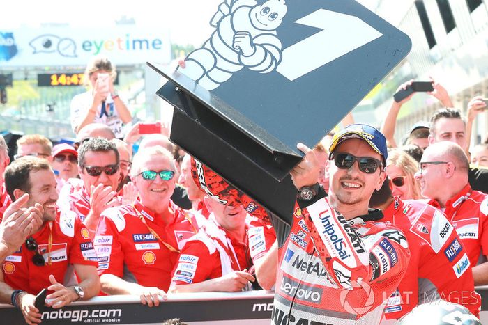 Ganador de la carrera Jorge Lorenzo, Ducati Team