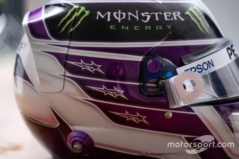 Helmet of Lewis Hamilton, Mercedes