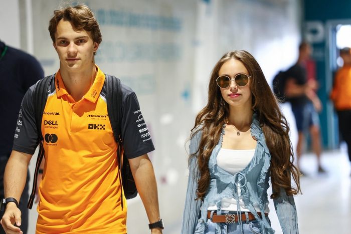 Oscar Piastri, McLaren and  Lily Zneimer