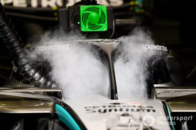 Cockpit cooling in the Mercedes