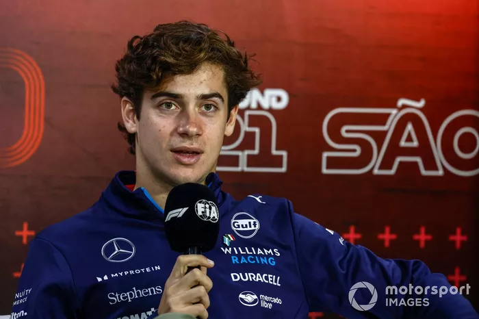 Franco Colapinto, Williams Racing, en conférence de presse 