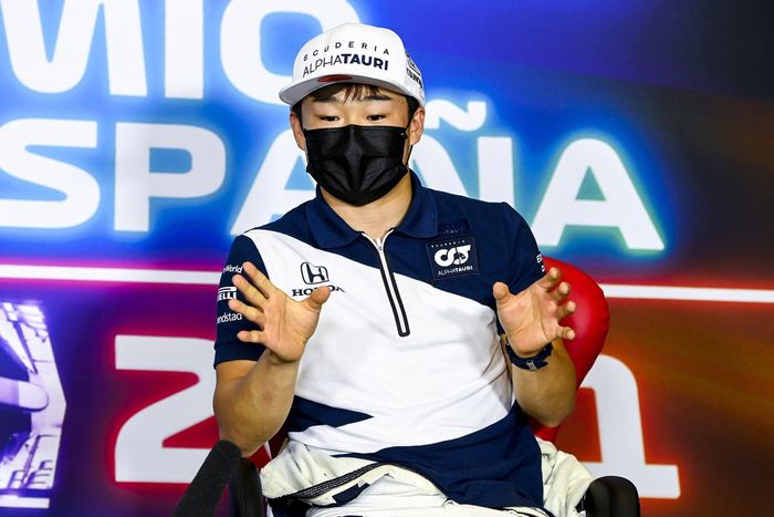 Yuki Tsunoda, AlphaTauri en la conferencia de prensa