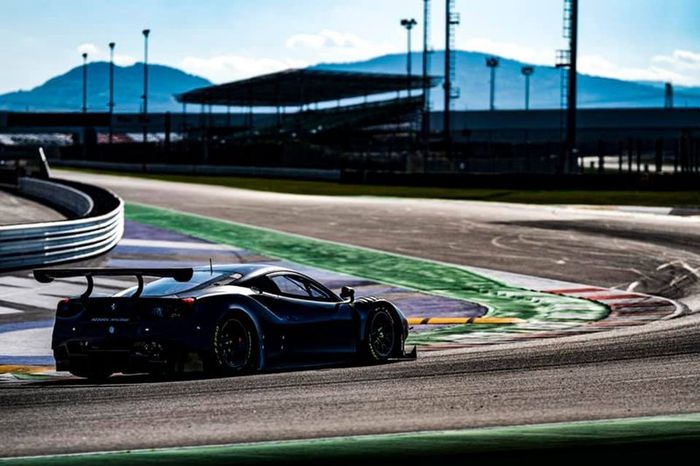 Valention Rossi prova la Ferrari 488 GT3 Kessel Racing