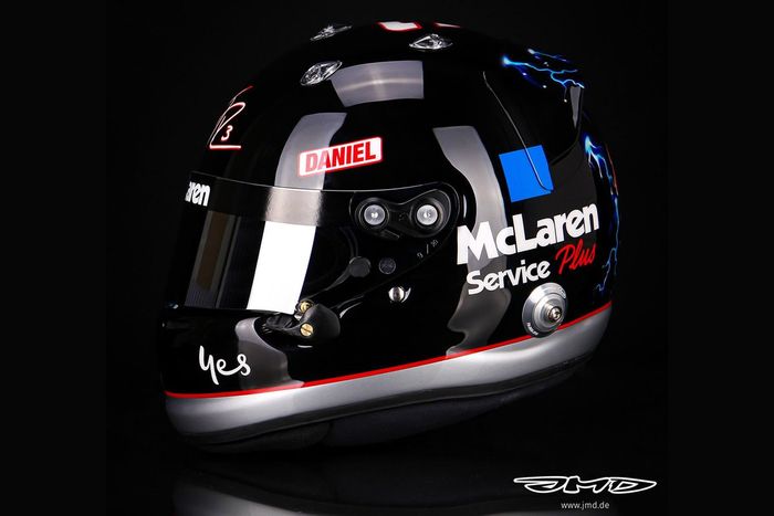 Casco especial de Daniel Ricciardo, McLaren para el GP de Estados Unidos 