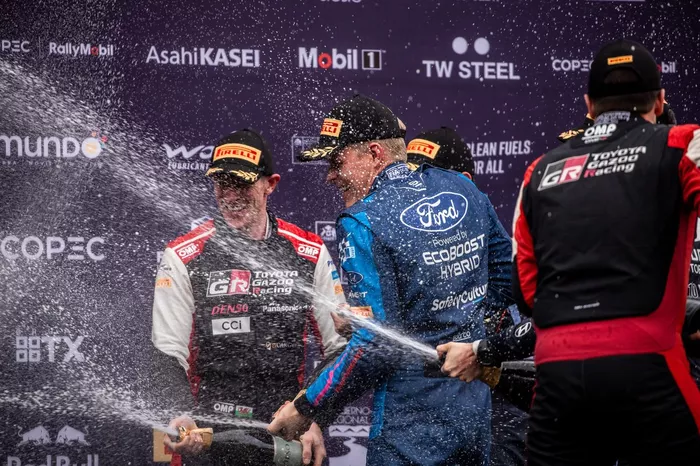 Podio: Elfyn Evans, Toyota Gazoo Racing WRT, Ott Tänak, M-Sport Ford World Rally Team