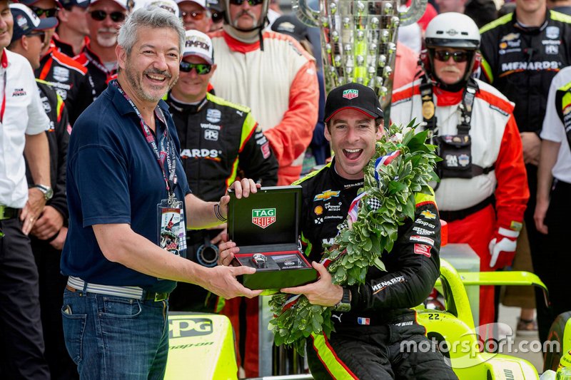 Watch presentation for race winner Simon Pagenaud, Team Penske Chevrolet