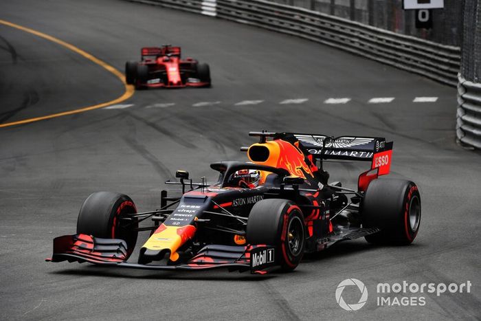 Max Verstappen, Red Bull Racing RB15, Sebastian Vettel, Ferrari SF90