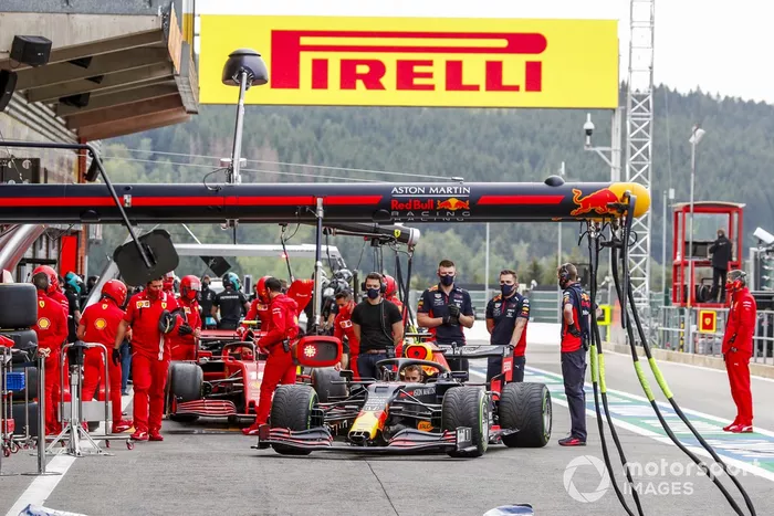 Parada en boxes de Red Bull Racing