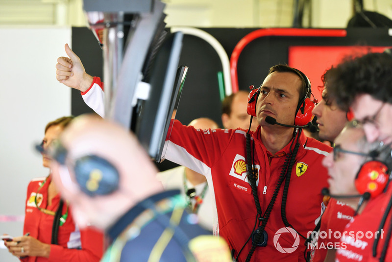 Riccardo Adami, ingegnere di pista, Ferrari