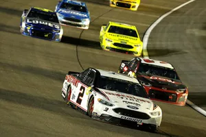 Brad Keselowski, Team Penske, Ford Fusion Discount Tire and Austin Dillon, Richard Childress Racing, Chevrolet Camaro Dow UCON