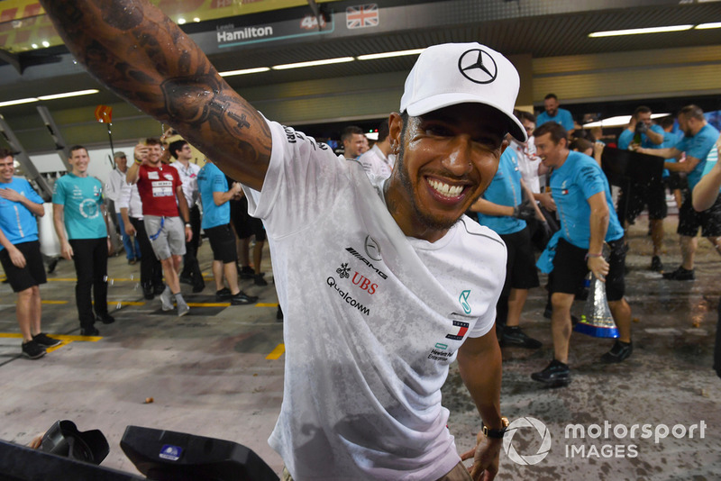 Lewis Hamilton, Mercedes AMG F1 celebrates 