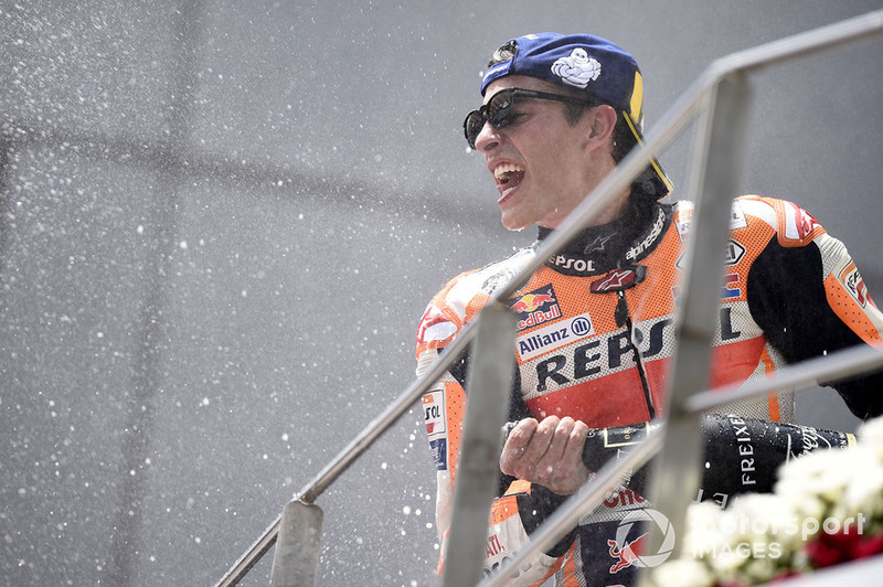 Podium: race winner Marc Marquez, Repsol Honda Team
