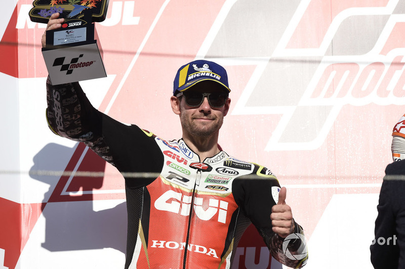 Podium: second place Cal Crutchlow, Team LCR Honda