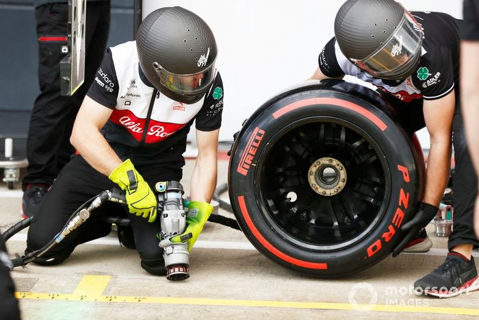 Equipo de boxes de Alfa Romeo