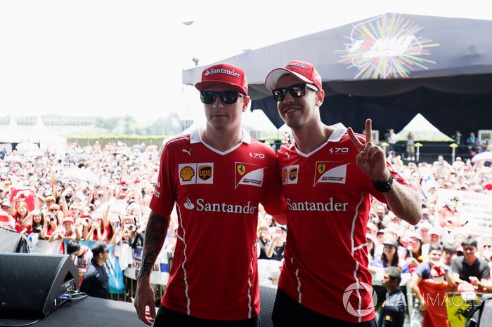 Kimi Raikkonen, Ferrari y Sebastian Vettel, Ferrari
