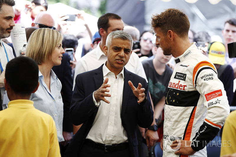 Susie Wolff, Channel 4 F1, Sadiq Khan, maire de Londres, Jenson Button, McLaren