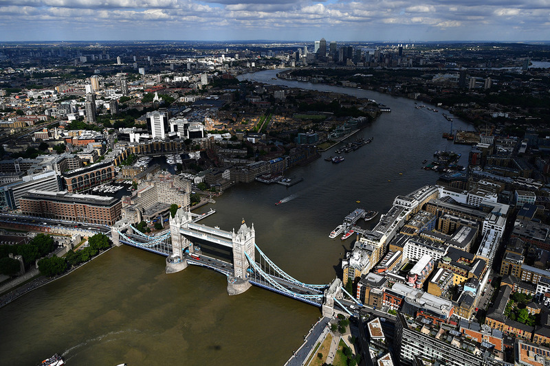 An aerial view of F1 Live London