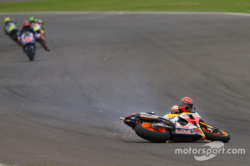 Marc Marquez, Repsol Honda Team, crash