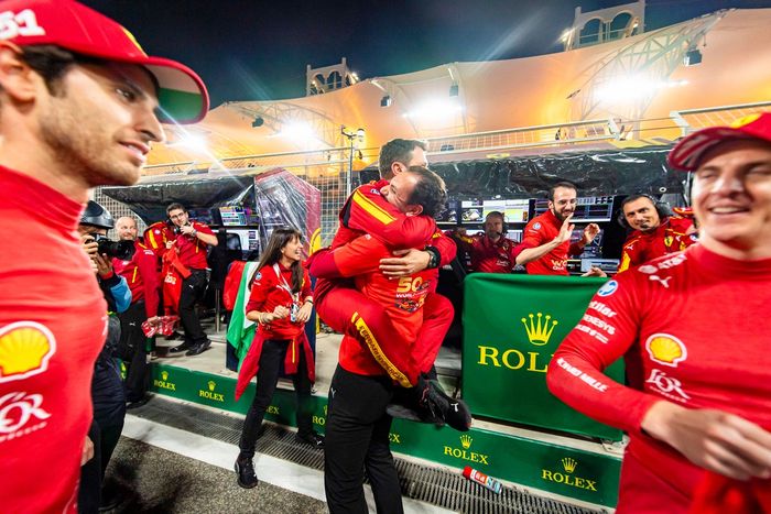 Ferrari AF Corse team members celebration