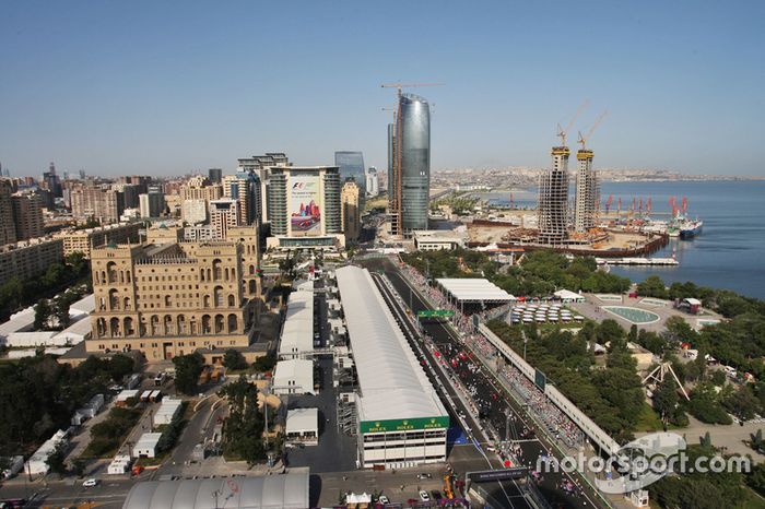 La parrilla antes del inicio de la carrera