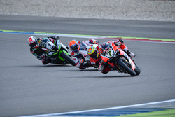Chaz Davies, Aruba.it Racing - Ducati Team, Michael van der Mark, Honda WSBK Team en Jonathan Rea, K