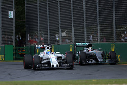 Felipe Massa, Williams FW38 and Lewis Hamilton, Mercedes AMG F1 Team W07