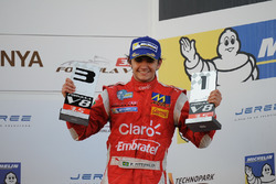 Podium: third place Pietro Fittipaldi, Fortec Motorsports